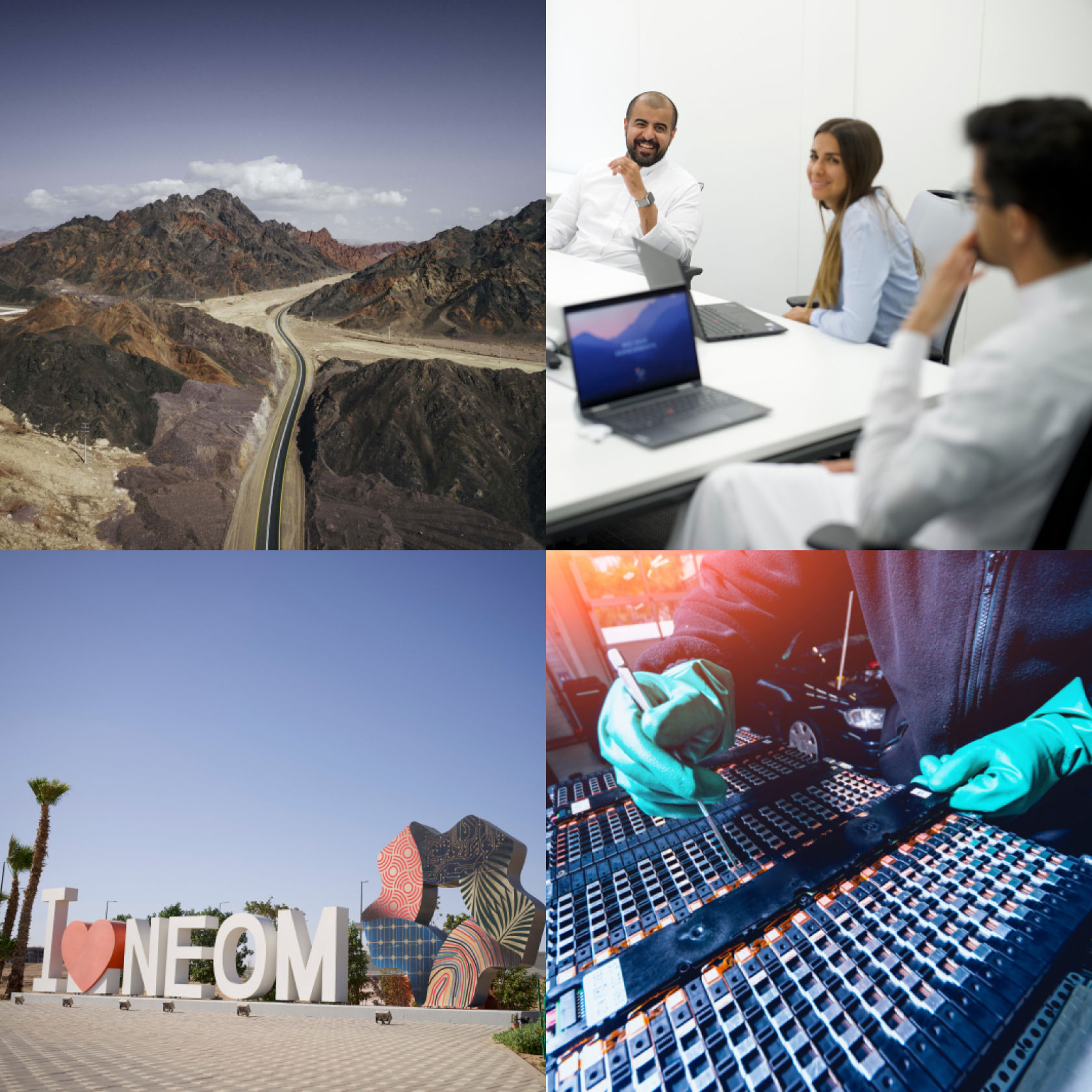 A Collage of NEOM's Code of Conduct Roadmap