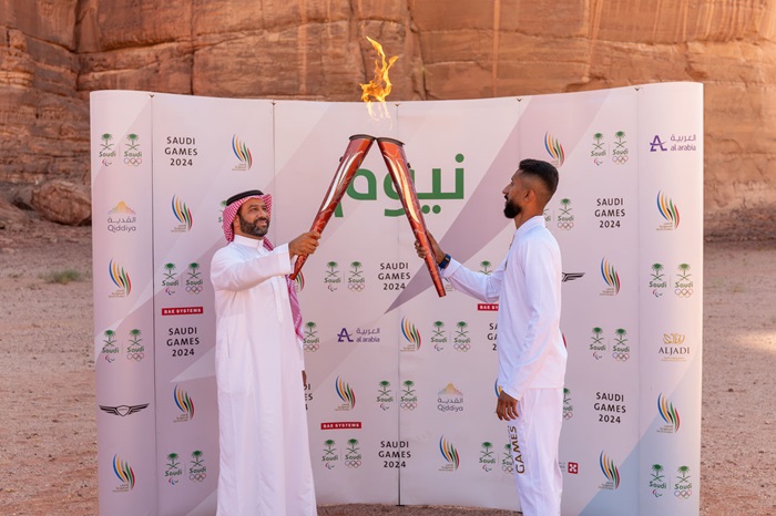 Saudi Games 2024 Torch Arrives in NEOM